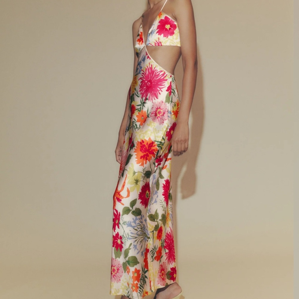 Reformation Poppies Silk Dress Fabrizia Size 2